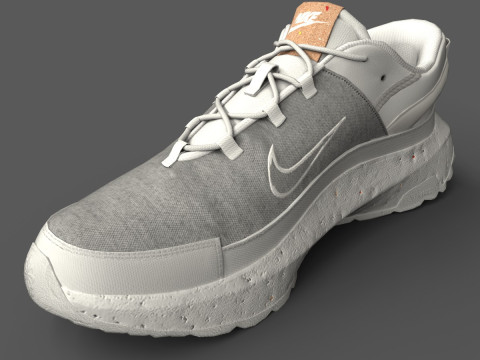 Nike Crater Remixa White Photon Dust Modèle 3D