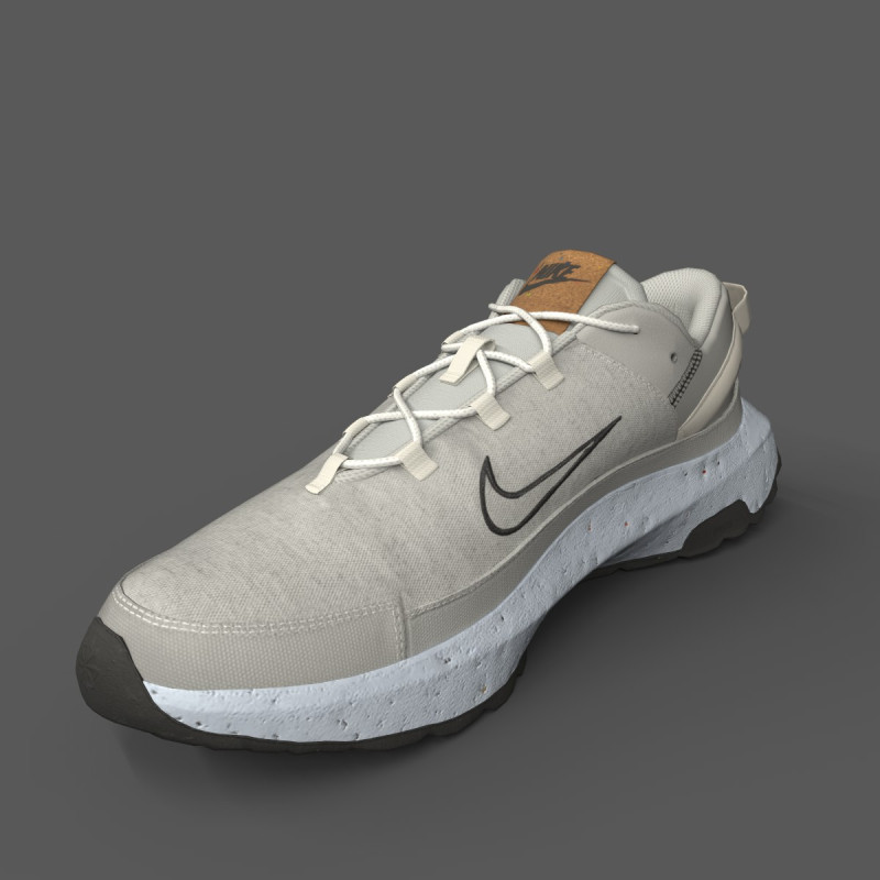Nike Crater Remixa White 3Dモデル .c4d .max .obj .3ds .fbx .stl .blend 