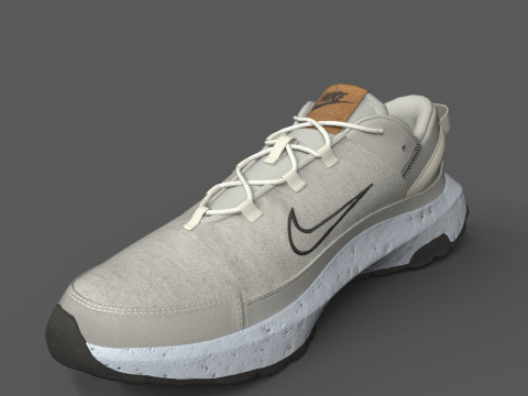 Nike Crater Remixa White Modèle 3D