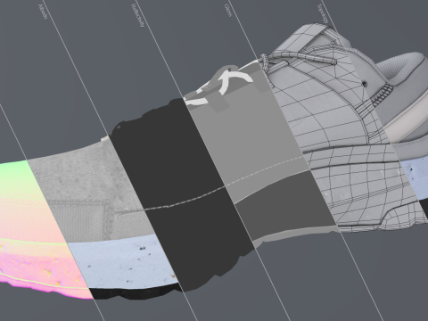 Nike Crater Remixa White 3Dモデル