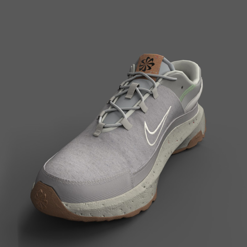 Nike Crater Remixa Gray Fog Wheat Sail 3Dモデル .c4d .max .obj .3ds .fbx .stl .blend 