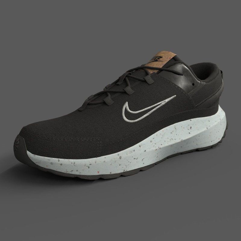 Nike Crater Remixa Black 3D