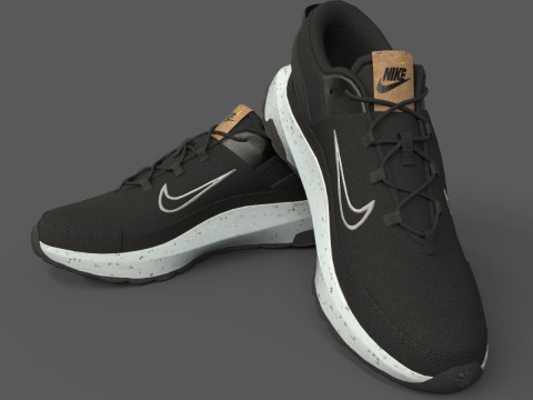 Nike Crater Remixa Black Modelo 3D