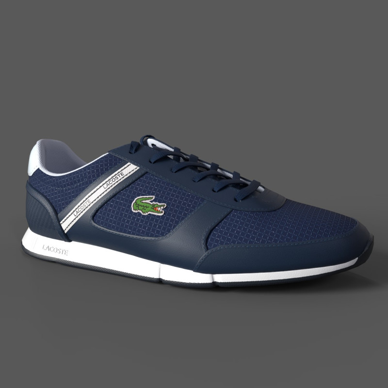 Menerva Sport Sneakers Navy White Model 3D .c4d .max .obj .3ds .fbx .stl .blend 