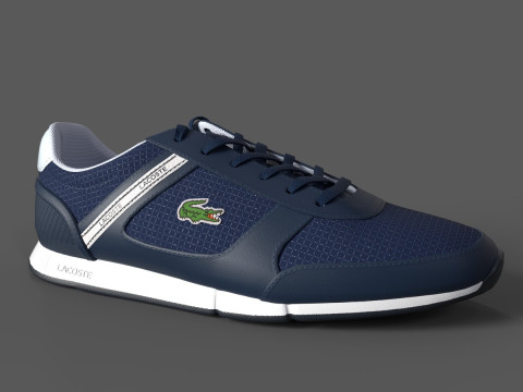 Menerva Sport Sneakers Navy White 3D Model