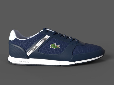 Menerva Sport Sneakers Navy White Model 3D