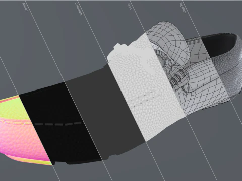 Theme Bit Detail Driver-Black 3D Model
