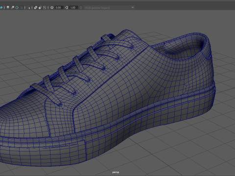 Kam Sneaker White 3D Model