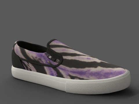 DC Black Sabbath Shoes 3D Model