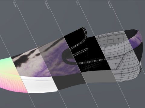 DC Black Sabbath Shoes 3D Model