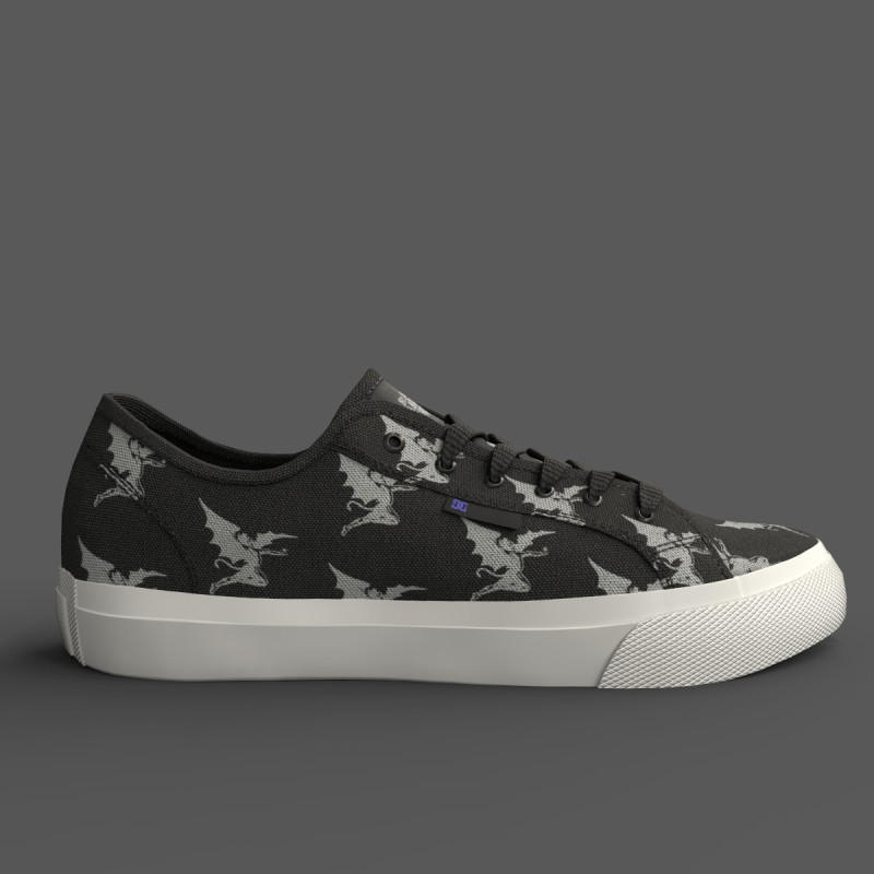 DC Black Sabbath Shoes Model 3D .c4d .max .obj .3ds .fbx .stl .blend 