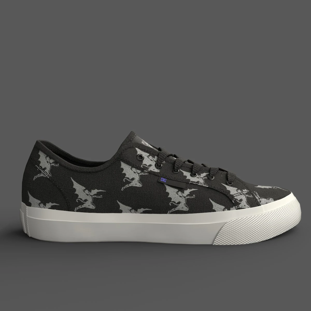 DC Black Sabbath Shoes 3D Model .c4d .max .obj .3ds .fbx .stl .blend 