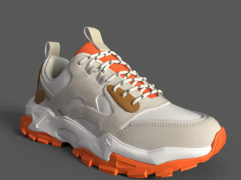 ASOS DESIGN 厚底运动鞋 3D 模型