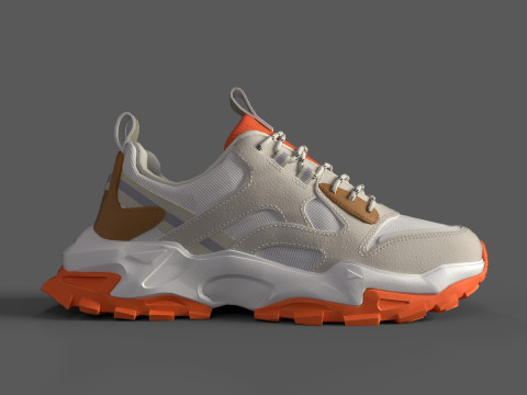 ASOS DESIGN Chunky Sneakers Model 3D
