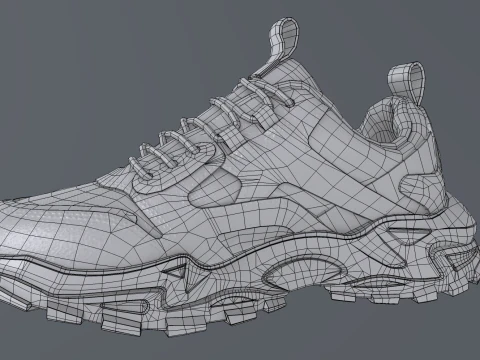ASOS DESIGN Chunky Sneakers 3D Model