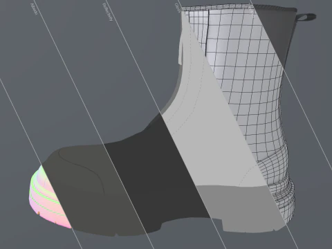 ASOS DESIGN Calf Boot 3D Model