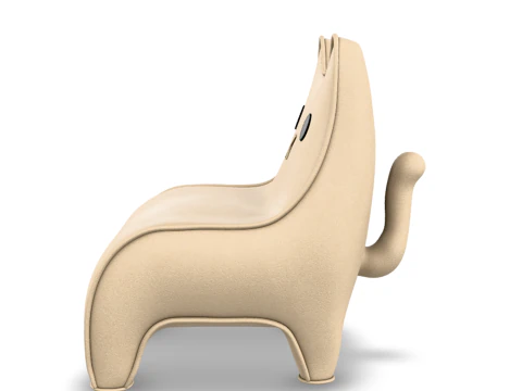 Cat Face Chair 2 3D Model