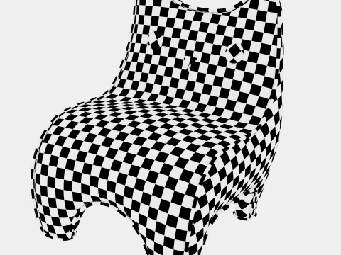 Cat Face Chair 2 Modello 3D