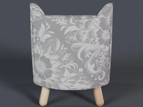Cat Face Chair 3 3D Model