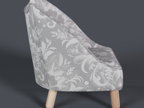 Cat Face Chair 3 3D Model