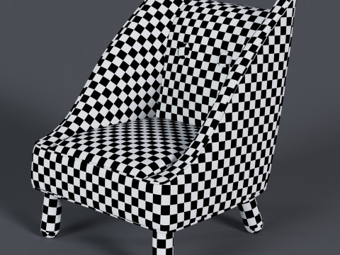 Cat Face Chair 3 3D Model