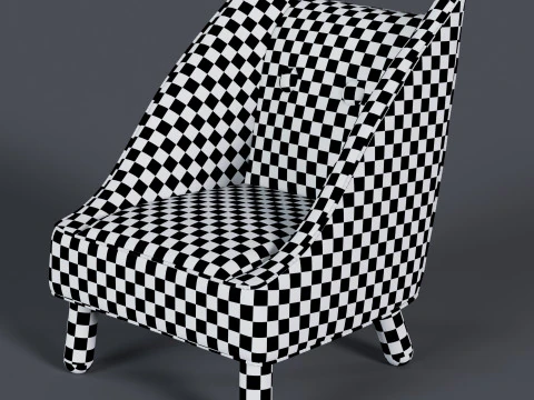 Cat Face Chair 3 3D Model