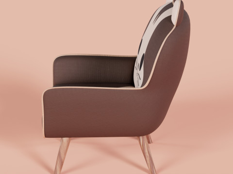 Cat Face Chair 4 3Dモデル