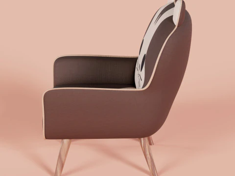 Cat Face Chair 4 3D Model