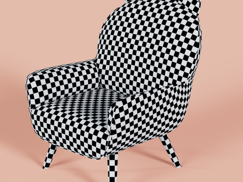 Cat Face Chair 4 3Dモデル