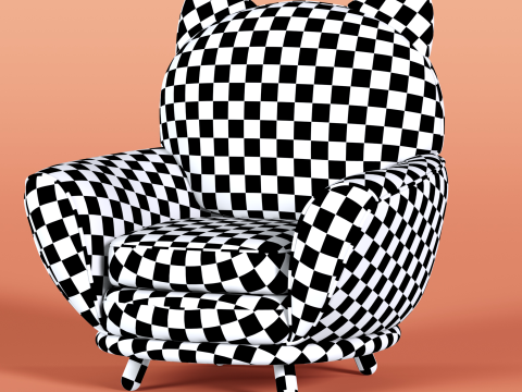 Cat Face Chair 5 Modello 3D