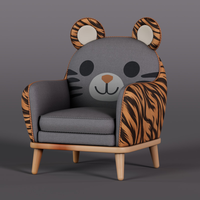 Arm Chair Sofa 06 Modelo 3D .c4d .max .obj .3ds .fbx .stl .blend 