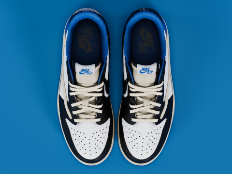 Fragment x Air Jordan Military Blue 3D 모델