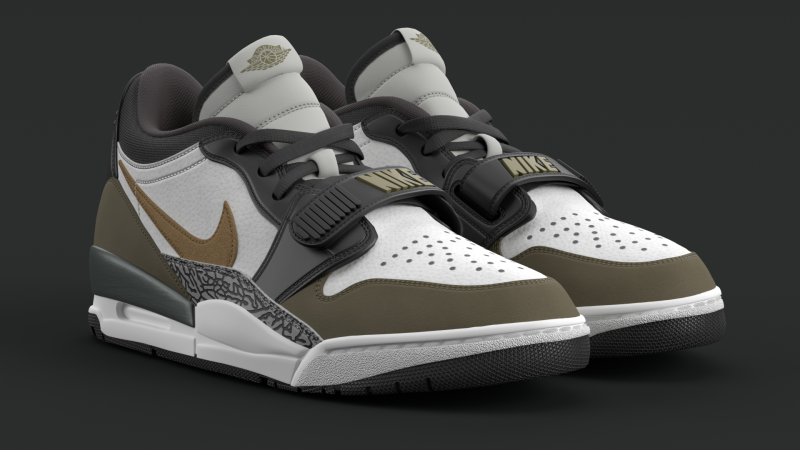 Air Legacy 312 Low Medium Olive Modelo 3D .c4d .max .obj .3ds .fbx .stl .blend 