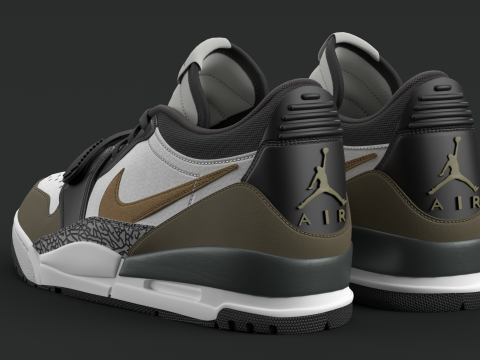 Air Legacy 312 Low Medium Olive Modelo 3D