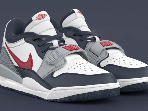 Nike Air Legacy 312 Low Mezzanotte Marina Militare Modello 3D