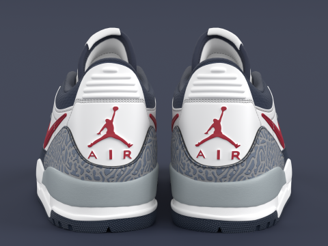 Nike Air Legacy 312 Low Midnight Navy 3D Model