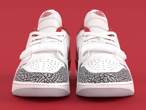 Air Legacy 312 Low Gym Red 3D Model
