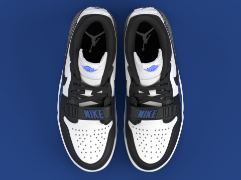 Air Legacy 312 Low Game Royal 3D Model