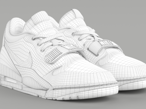 Air Legacy 312 Low Metallic Silver 3Dモデル