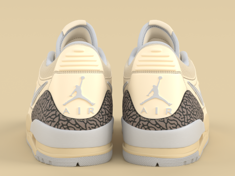 Air Legacy 312 Low Football Grey 3Dモデル