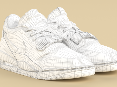 Air Legacy 312 Low Football Grey 3Dモデル