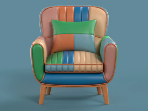 PoltronaSof&aacute; 07 Modelo 3D