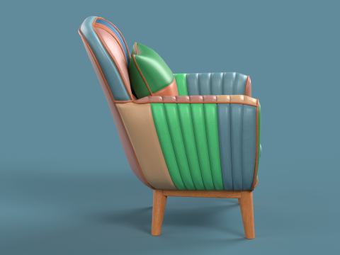 ArmChairSofa 07 3Dモデル