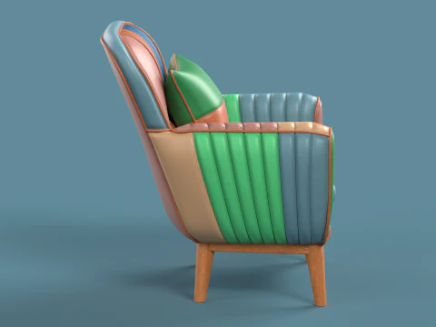 PoltronaSof&aacute; 07 Modelo 3D