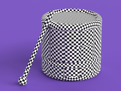 Toy 3 Drum Music Toy for kids 3D Model
