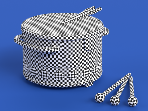 Toy 4 Drum Music Toy for kids Modelo 3D