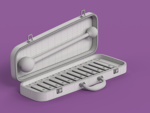 Toy 7 Xylophone Music Toy for kids Modelo 3D