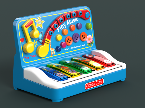 Toy 10 Piano Music Toy for kids 3Dモデル