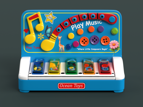 Toy 10 Piano Music Toy for kids Model 3D