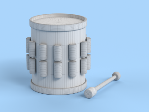 Toy 11 Drum Music Toy for kids Modelo 3D